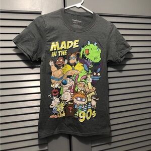 Nickelodeon Charcoal 'Made in the 90s' Graphic Tee